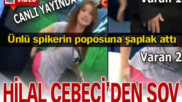 Hilal Cebeci'den canlı yayında popo şov! VİDEO