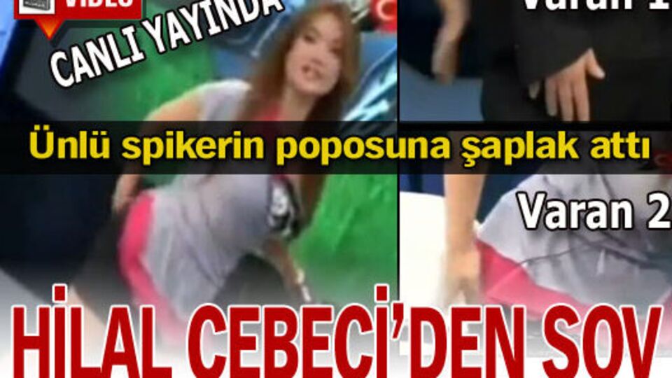 Hilal Cebeci'den canlı yayında popo şov! VİDEO