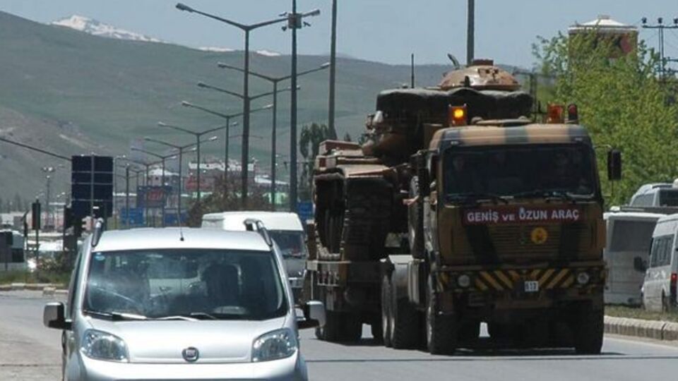 Sınır bölgesinde askeri hareketlilik