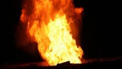 Doğalgaz boru hattında patlama