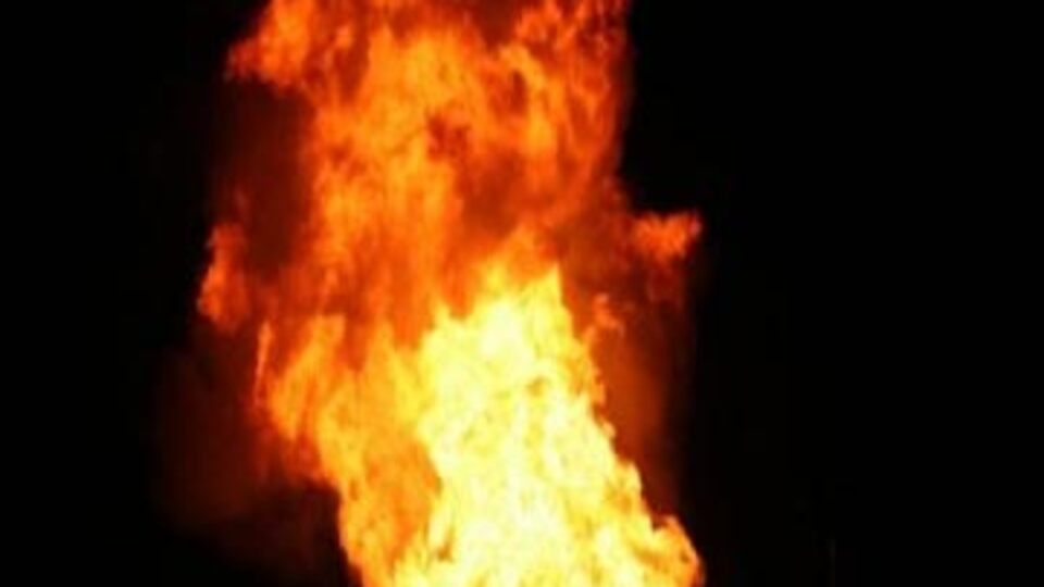 Doğalgaz boru hattında patlama