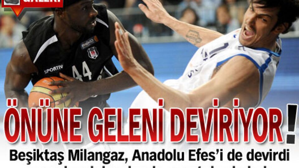Önüne geleni deviriyor!