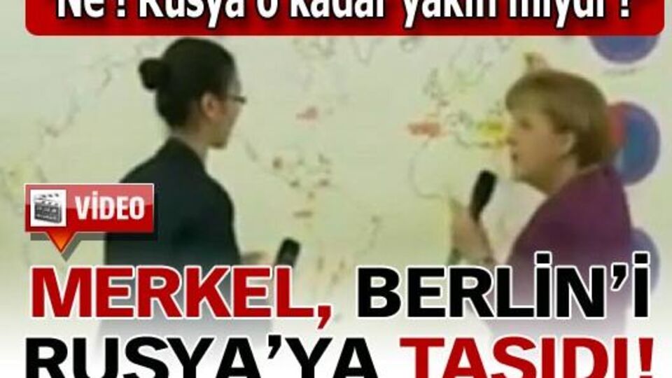 Merkel, Berlin'i Rusya'ya taşıdı VİDEO