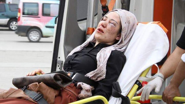 Erkek arkadaştan bayıltan dayak!