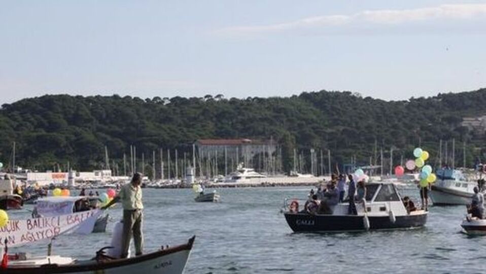 Denizde 'çevre' eylemi
