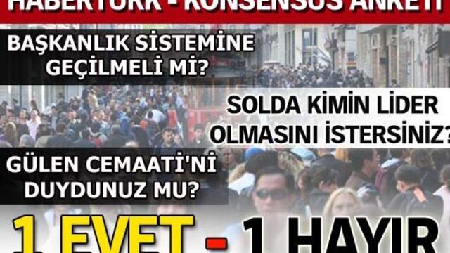 Vatandaştan 1 evet 1 hayır