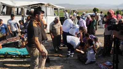 Korkunç kaza: 1 ölü 51 yaralı