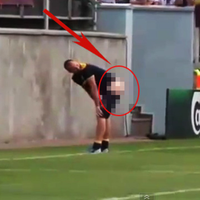 Enteresan antrenman! VİDEO