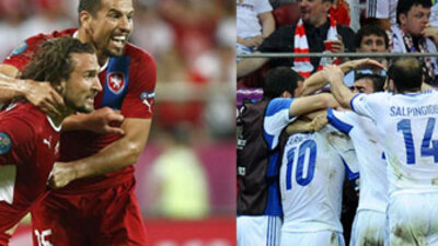 Çekler ve Yunanistan çeyrek finalde!