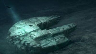 Denizin dibindeki 'UFO'