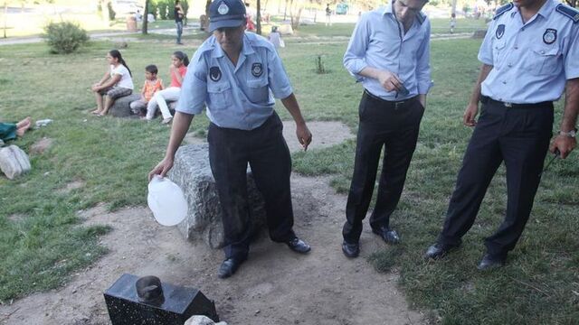 Suç aleti patlıcanlara el konuldu!