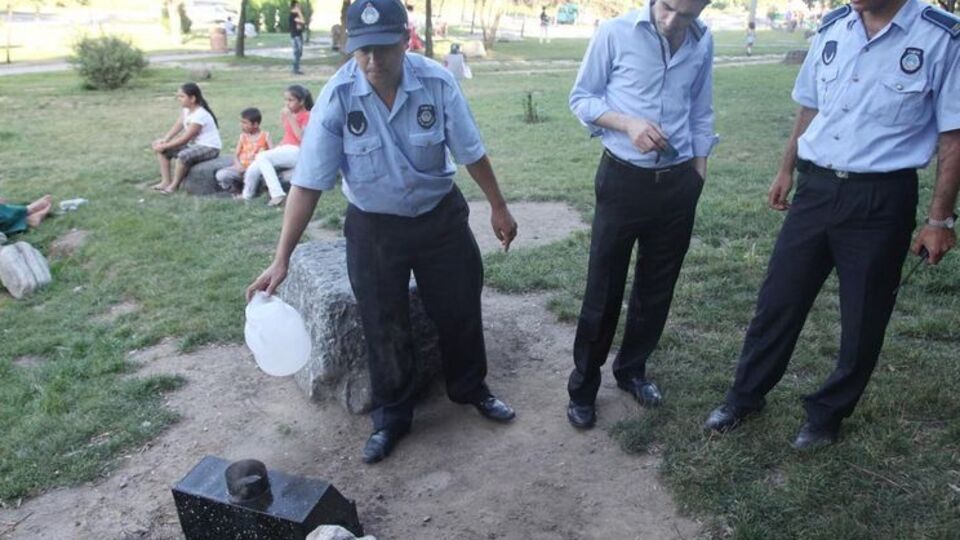 Suç aleti patlıcanlara el konuldu!