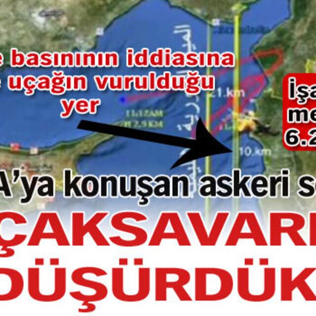 "Uçaksavarla vurduk"