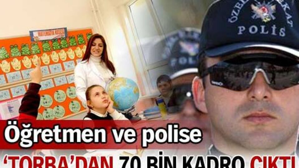 "Torba"dan 70 bin kadro çıktı!