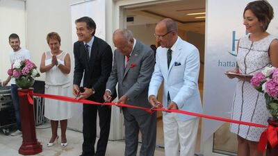 Prof. Dr. Mehmet Öz ve babası açılışta buluştu