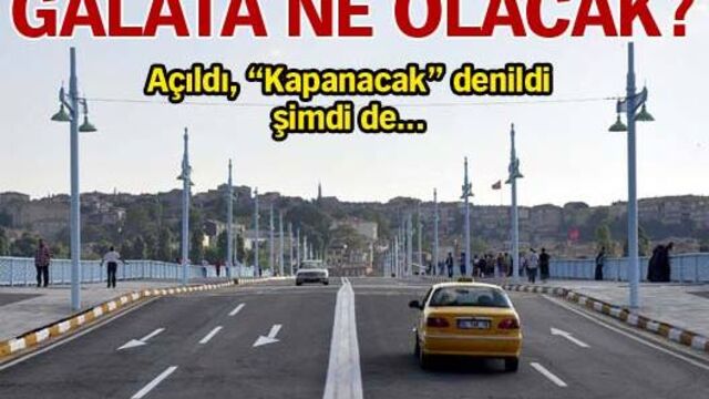 Eski Galata Köprüsü'ndeki bakım ertelendi