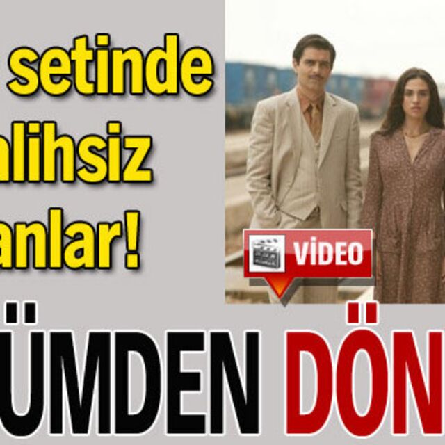 Dizi setinde ölümden döndü