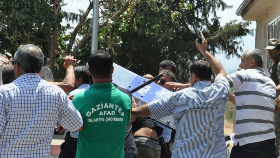 İslahiye mülteci kampında isyan!