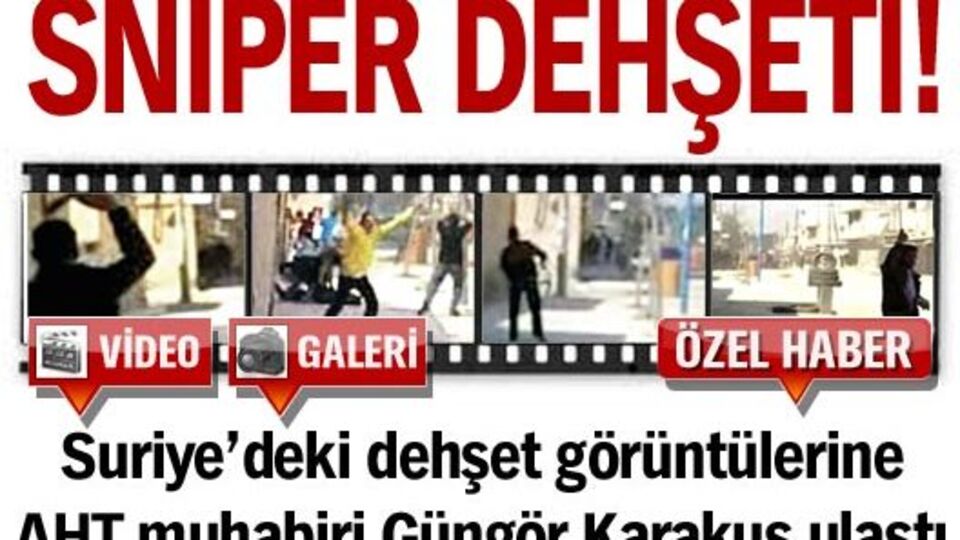 Sniper dehşeti!