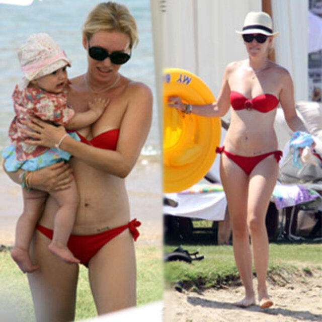 Anne kız Bodrum'da mutlu