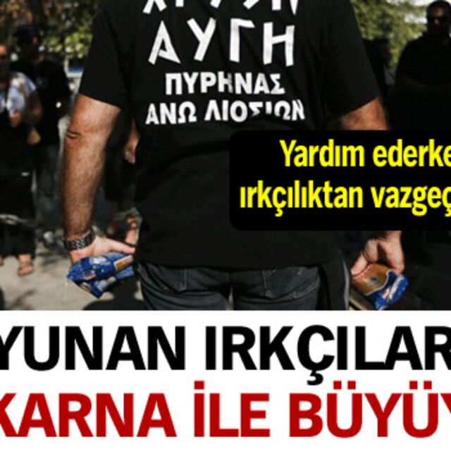 Yunan ırkçılar makarna ile büyüyor