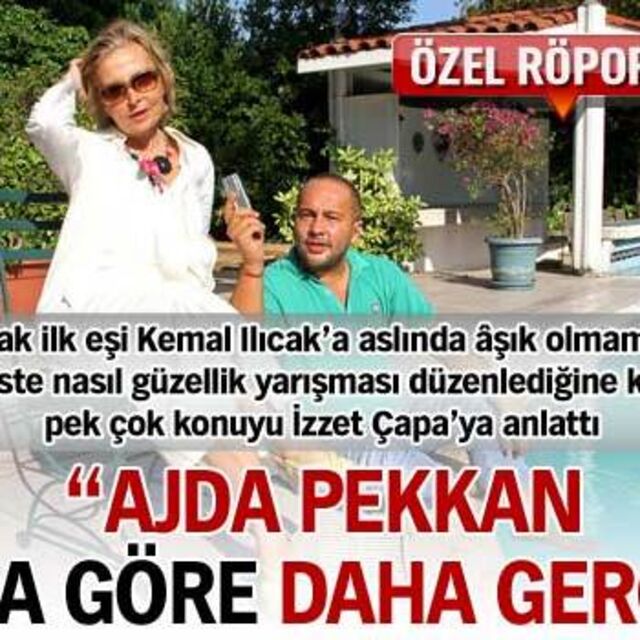 "Ajda bana göre daha gergin"