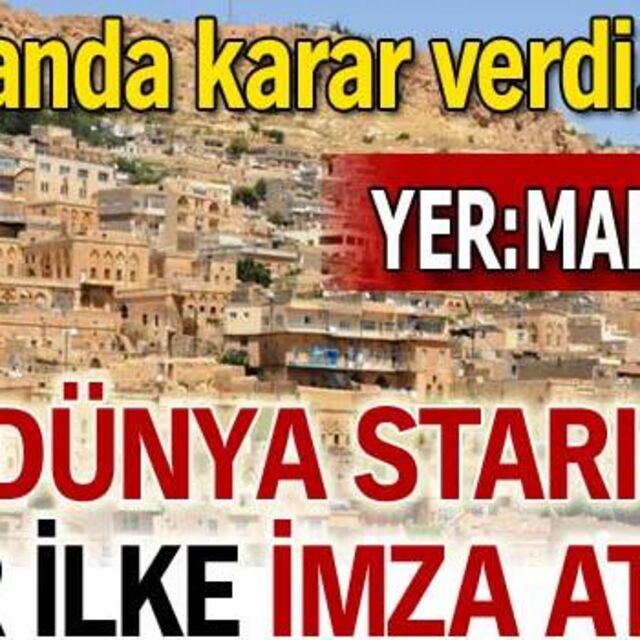 Mardin'de bir ilke imza attı!
