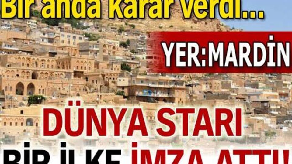 Mardin'de bir ilke imza attı!