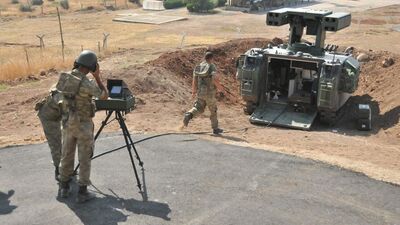 Suriye sınırının sıfır noktasında tatbikat