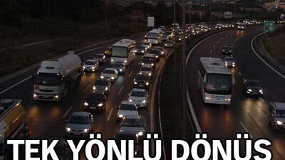 Tatilciler dönüş yolunda