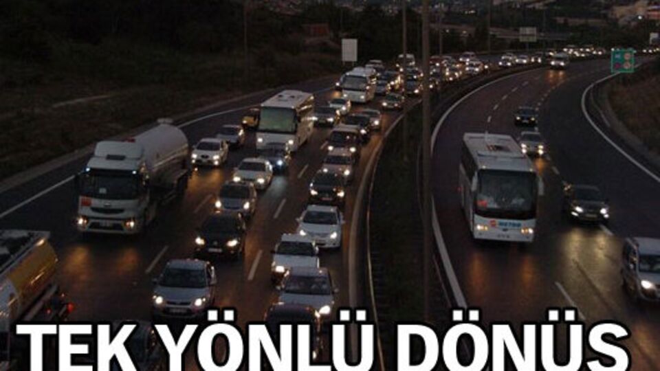 Tatilciler dönüş yolunda
