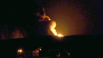 Petrol boru hattında yangın