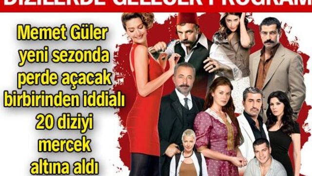 Dizilerde gelecek program