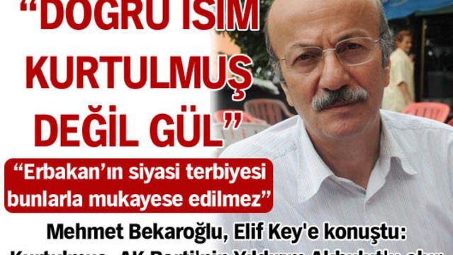 "Doğru isim Kurtulmuş değil Gül'dür"