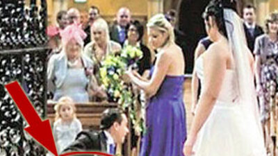 Gelin ve damatın en zor anı!