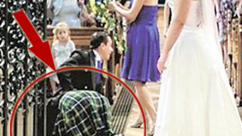 Gelin ve damatın en zor anı!