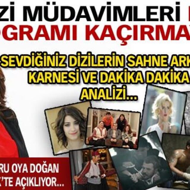 Dizi müdavimleri bu programı kaçırmayın!