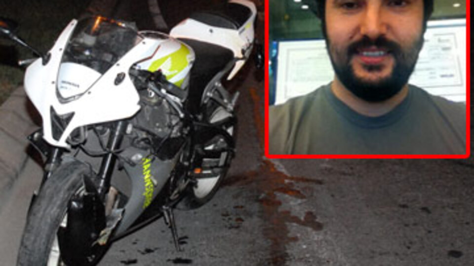 Motorcu gencin feci ölümü!