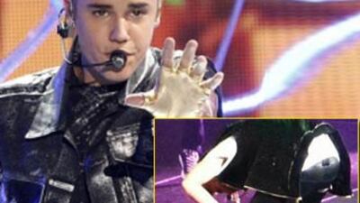 Justin Biber sahnede kustu!