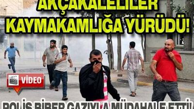 Akçakaleliler kaymakamlığa yürüdü!