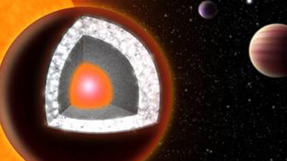 Elmas gezegen bulundu!