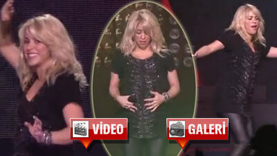 Hamile Shakira yerinde durmadı