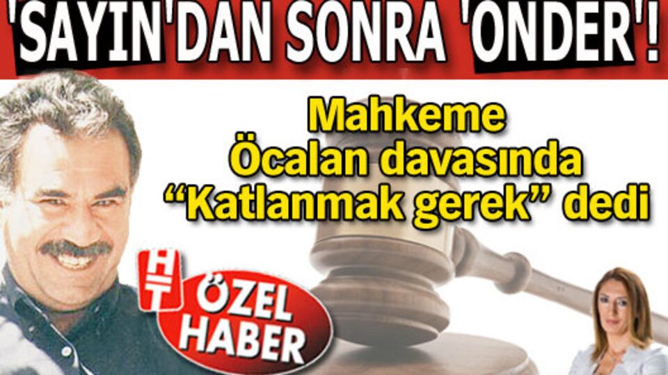 'Öcalan'ı lider saymak suç değil'