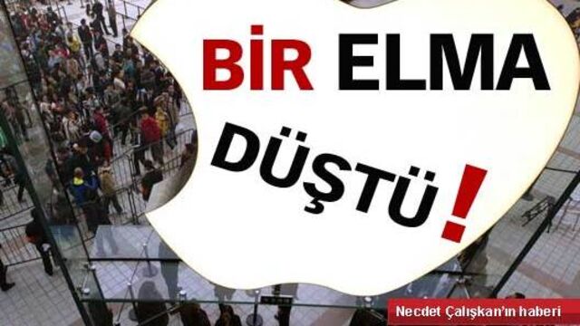 Bir elma düştü!
