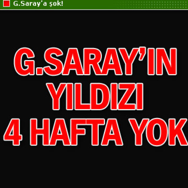 G.Saray'da şok!