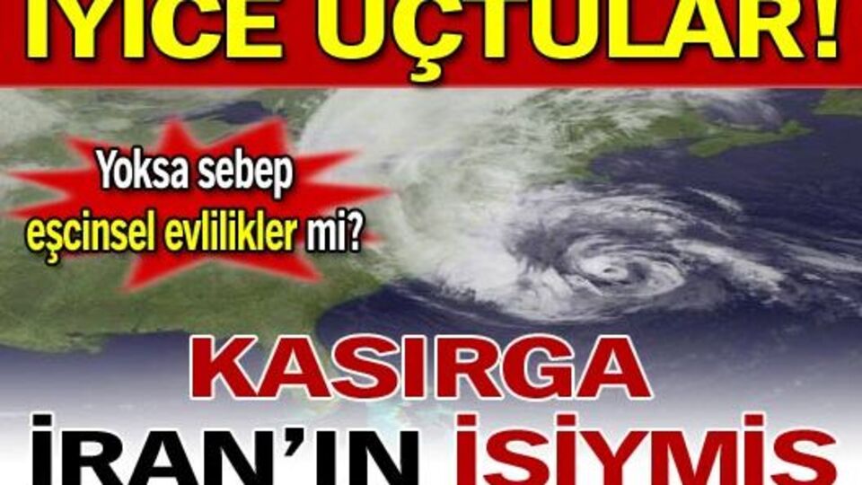 Sandy İran'ın eseriymiş