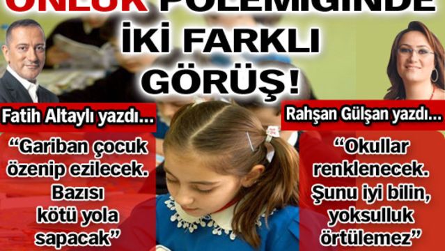 'Önlük' polemiğinde iki farklı görüş