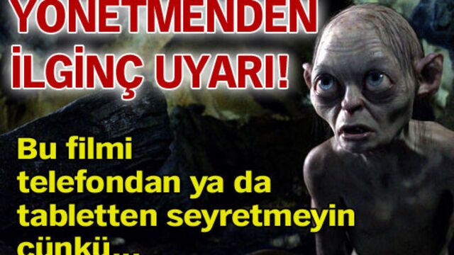 Yönetmenden ilginç uyarı