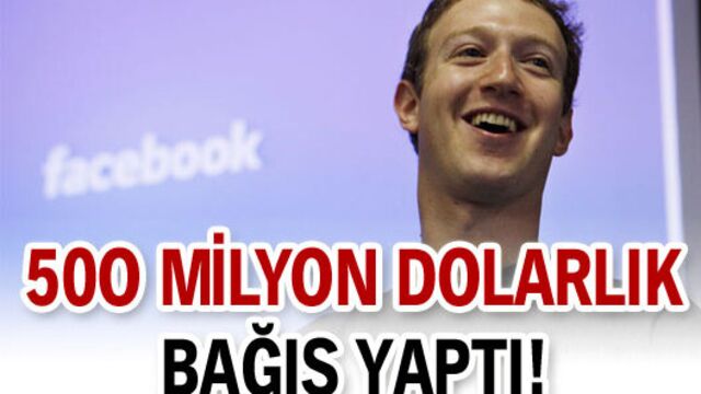 500 milyon dolarlık bağış yaptı!