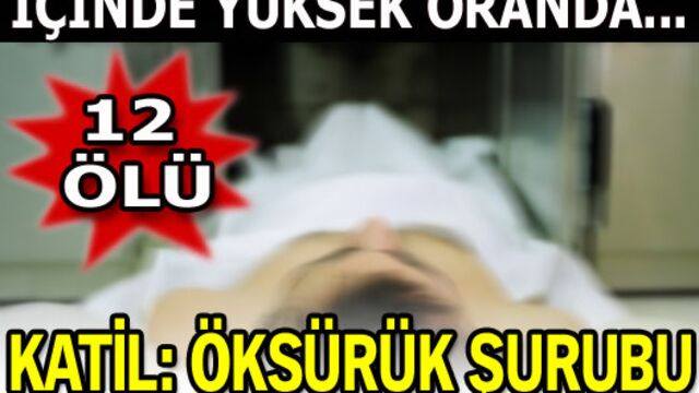 Katil: Öksürük şurubu!